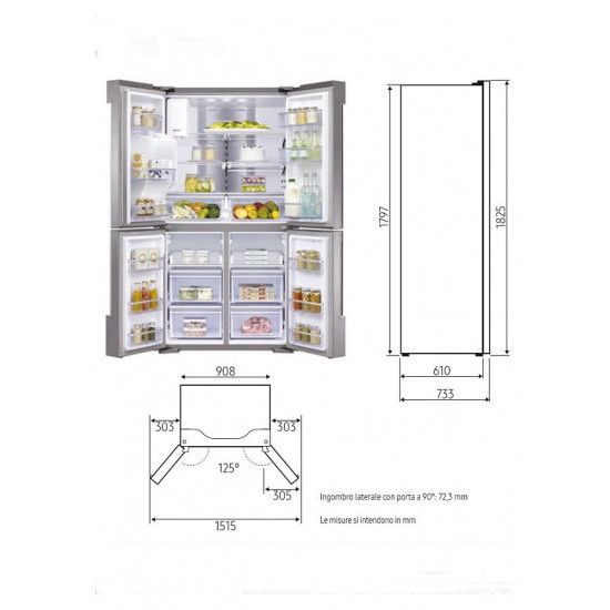 Frigider Side by Side -Family Hub Samsung  -  RF56N9740SR  