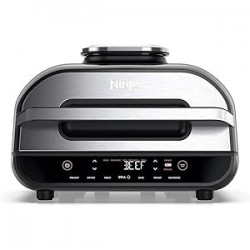 Ninja Foodi MAX /Friteuză grătar și aer cald cu senzor digital de temperatură, capacitate 3,8 L, 6 funcții de gătit, 2460 W, gri/argintiu