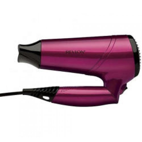 Uscator de par marca REVLON  Frizz Fighter RVDR5229E2, Tehnologie ionica, 3 Setari de temperatura, 2 trepte de viteza, Buton de aer rece, Maner pliabil, Mov