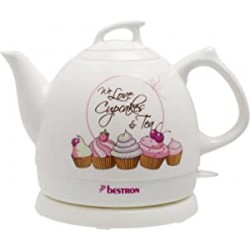 Fierbător ceramic / Ceainic  marca BESTRON Retro Sweet Dreams 0,8 litri Aprox. 1800W, DTP800SD