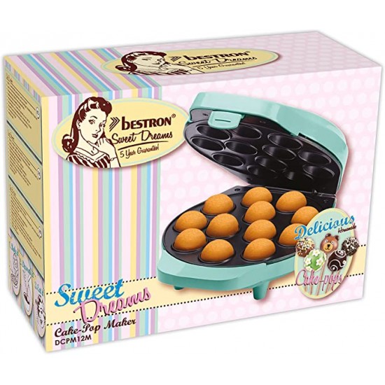 Aparat cake pops Sweet Dreams de la Bestron, model DCPM12, putere 700 W