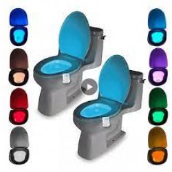 Lumina pentru WC - atașare pe vas de toaleta, 8 moduri de iluminare, senzor miscare, Lightbowl