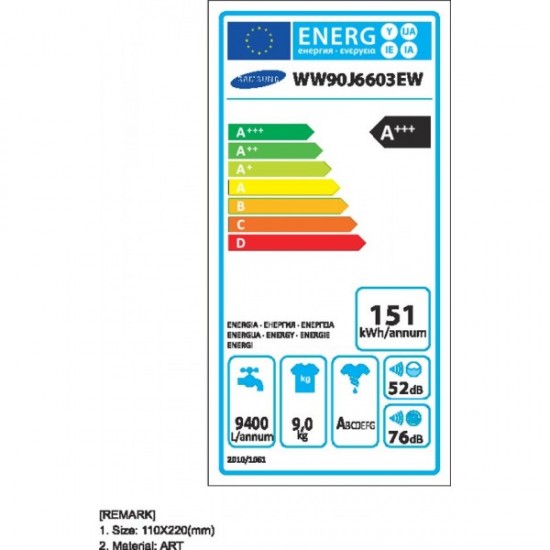 Masina de spalat rufe marca SAMSUNG WW90J6603EW